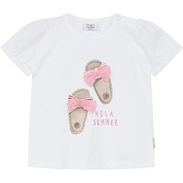 Køb Hust & Claire Mini White Antonia T-shirt