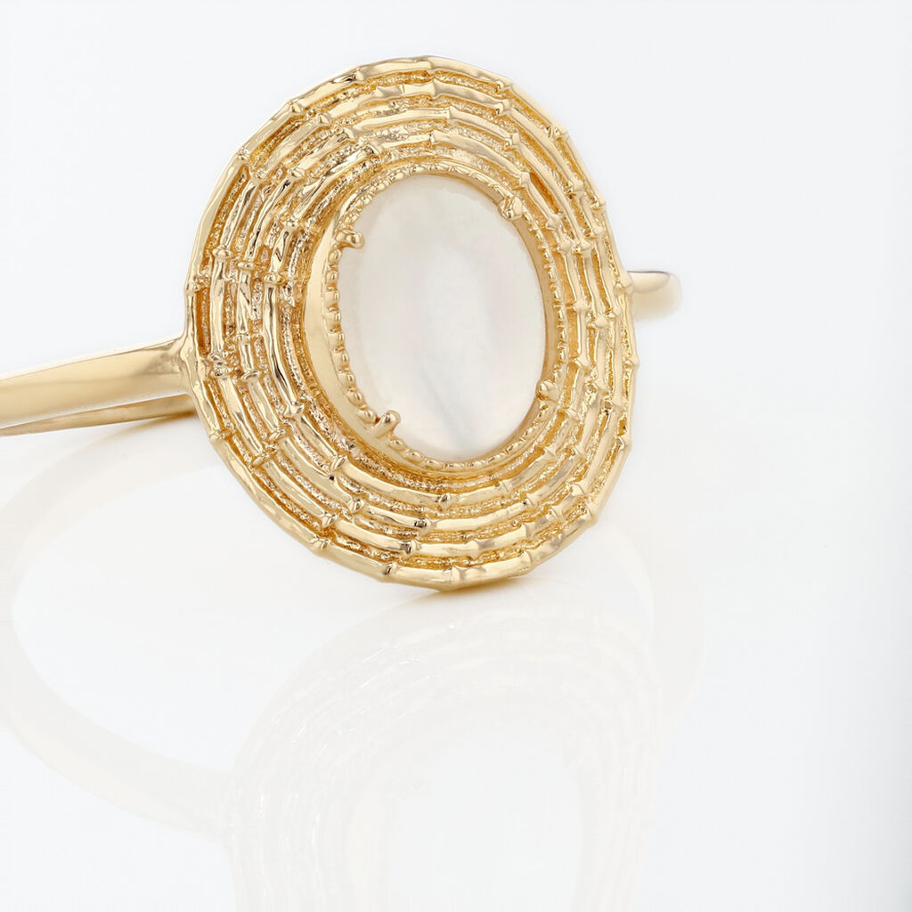 Bague Linna Plaqué Or Jaune Pierre De Lune