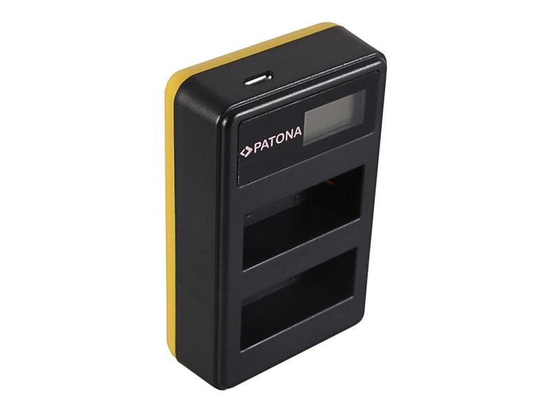 Patona Ladegerät Dual LCD USB Canon LP-E8 Dual LCD USB Ladegerät Canon LP-E8
