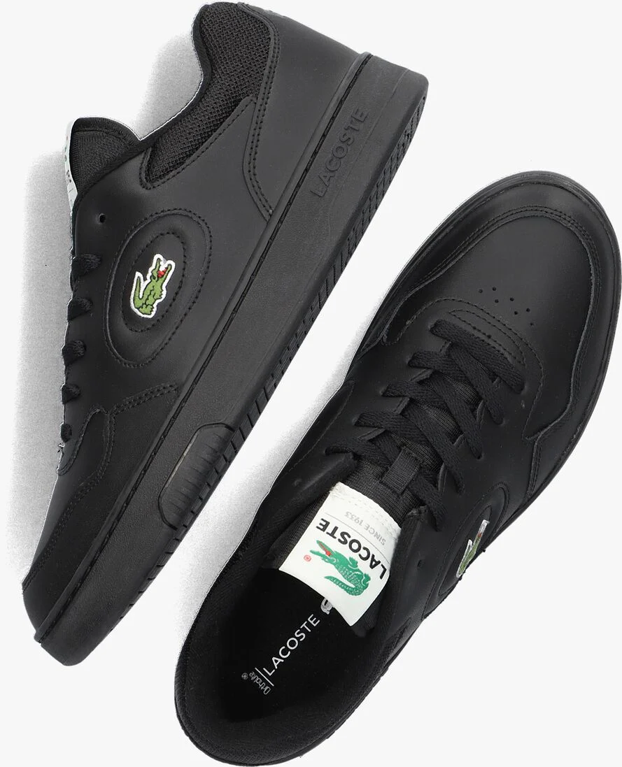 LACOSTE zwarte lacoste lage sneakers lineshet