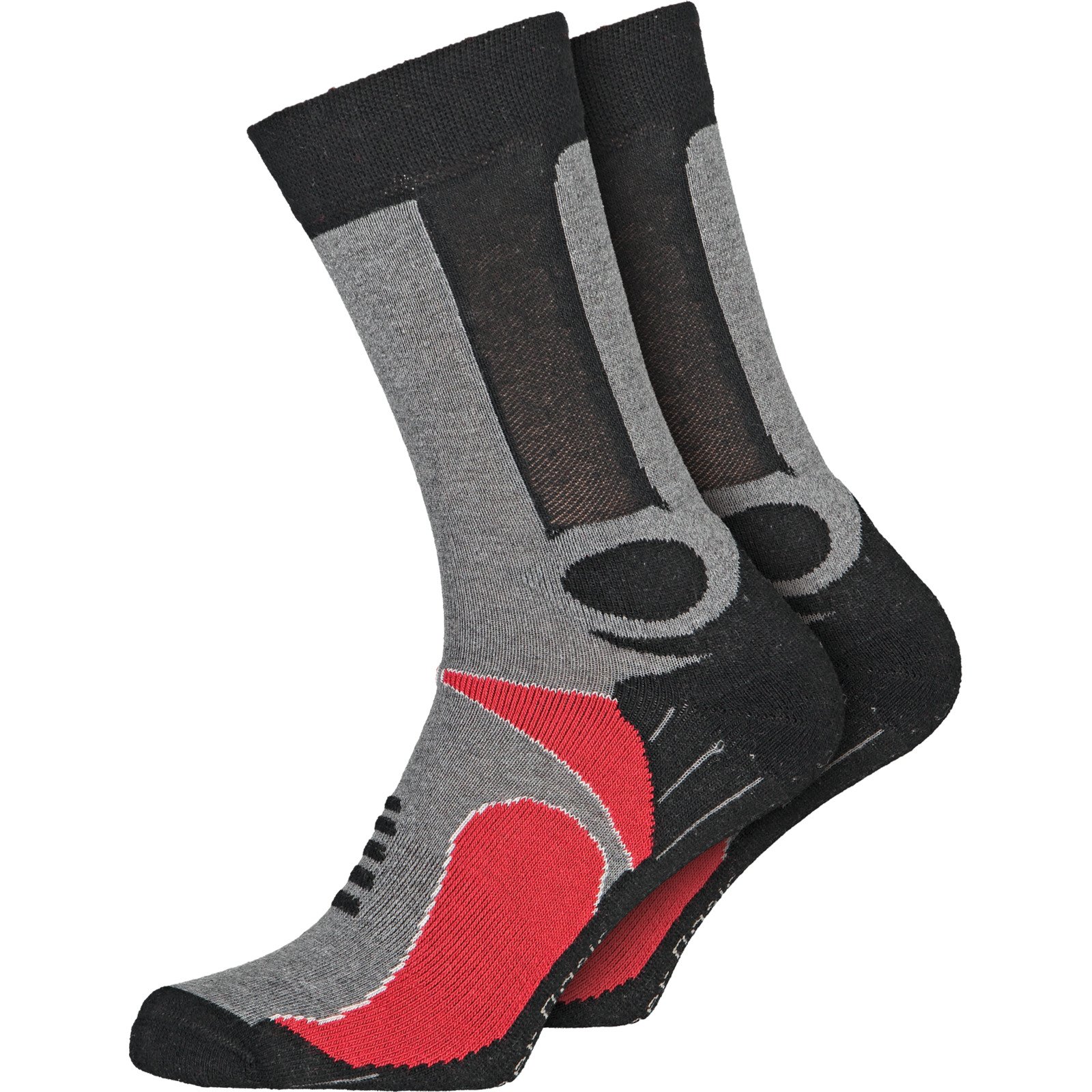 Rohner Trekkingsocken, 2 Paar 35-38, hellrot