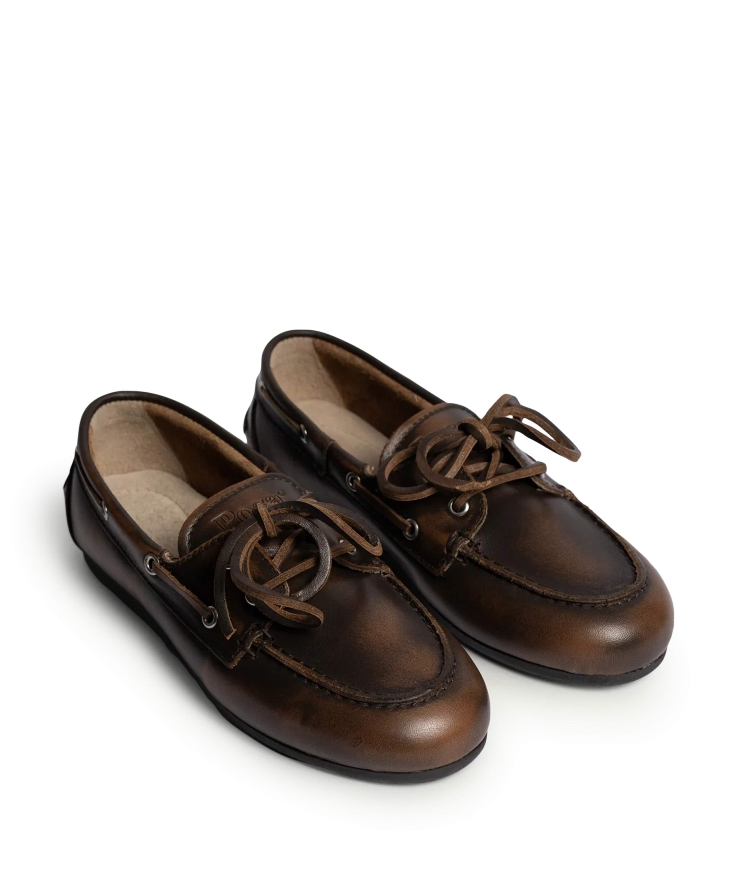 Posa Boat Loafer Brushed dames mocassins bruin