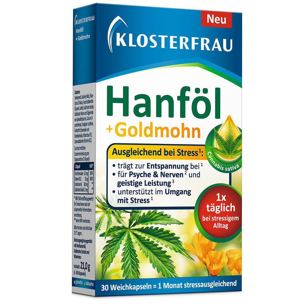 KLOSTERFRAU Hanföl + Goldmohn