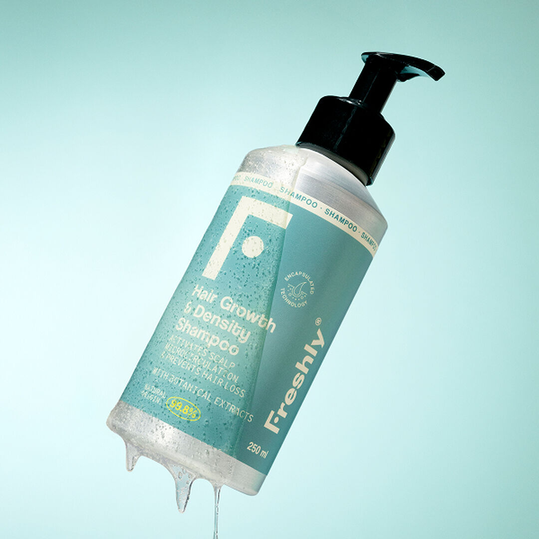 FRESHLY  Shampoo Antiqueda. 99% Natural - Hair Growth & Density Shampoo - 250ml