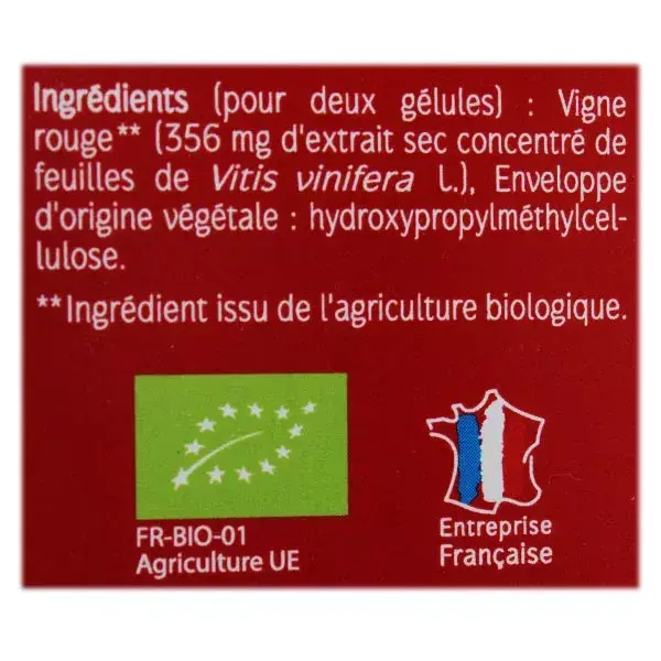 Naturaactive Videira Vermelha Orgânica - 60 cápsulas vegetais