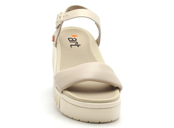 Art nu pieds plats femme brithon 1572 beige
