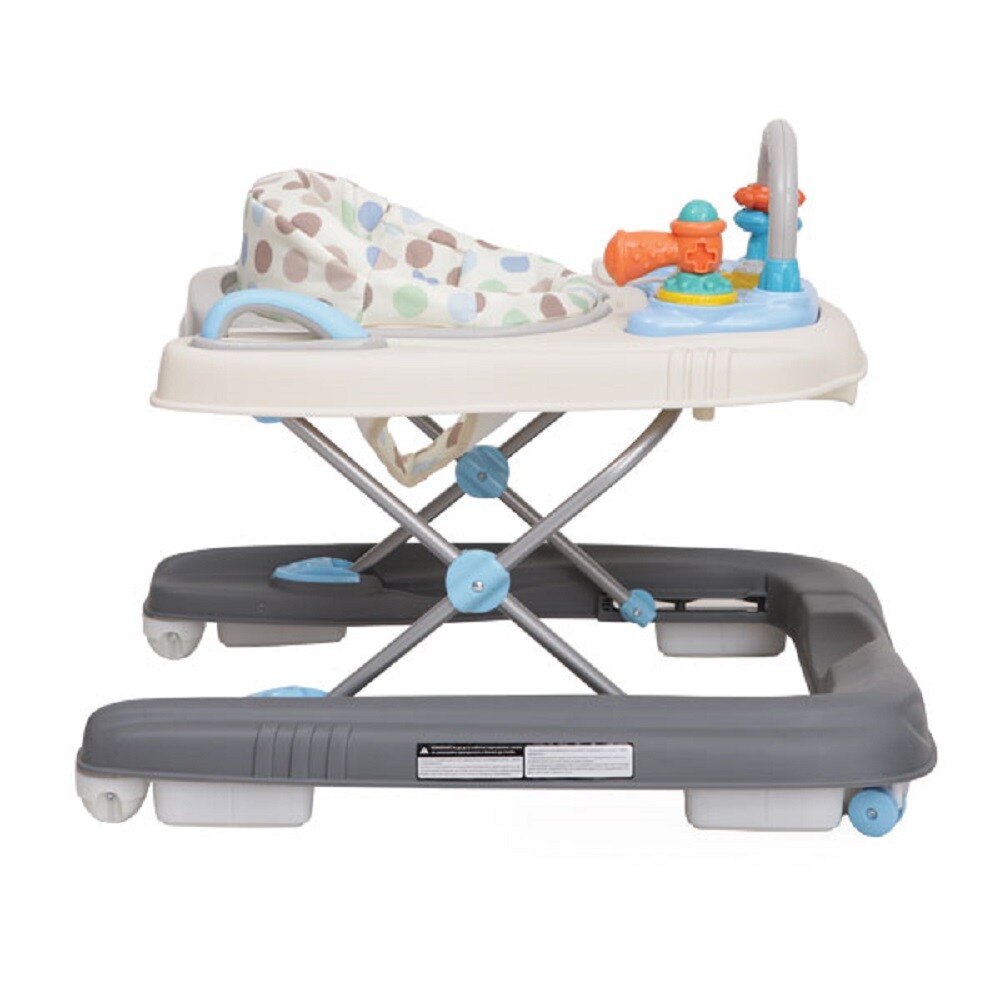 Lauflernwagen Dotty 2 in 1 mit Spielcenter, hohe Rückenlehne, Schwenkräder vorne blau