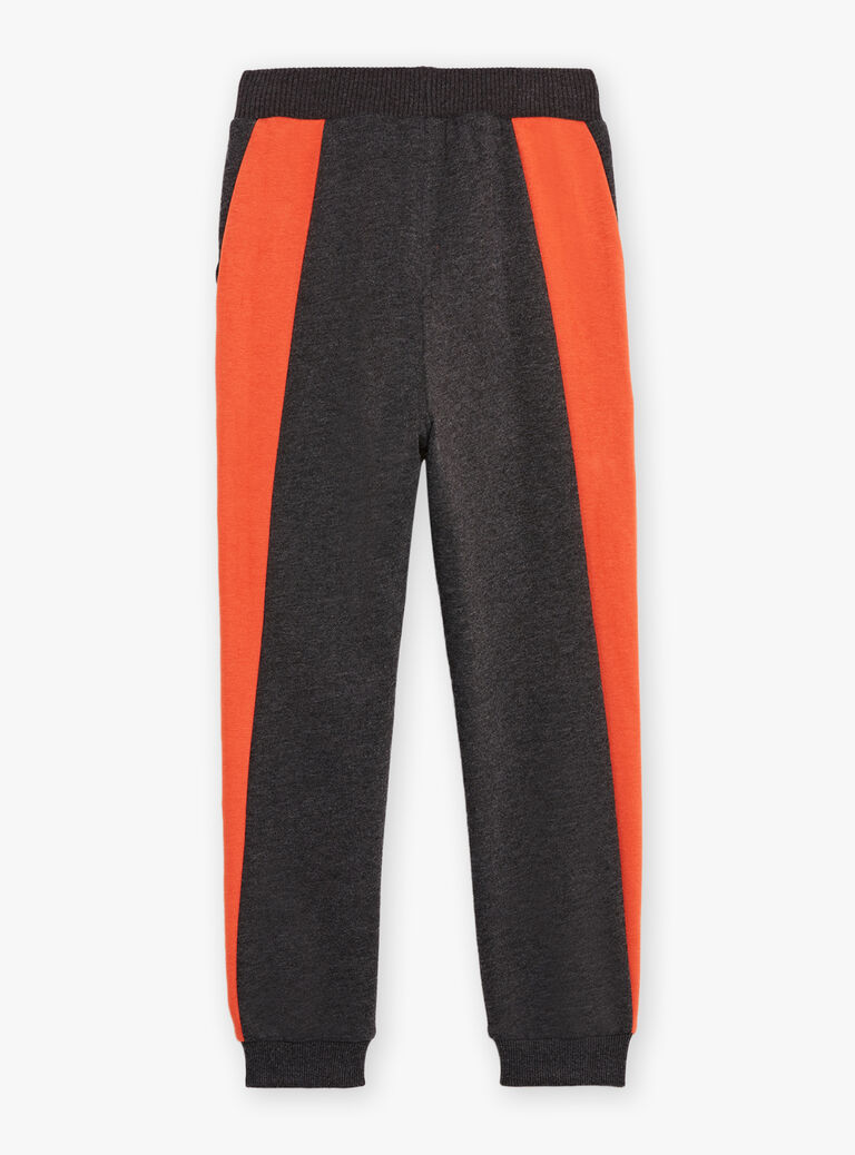 Jogging gris et orange