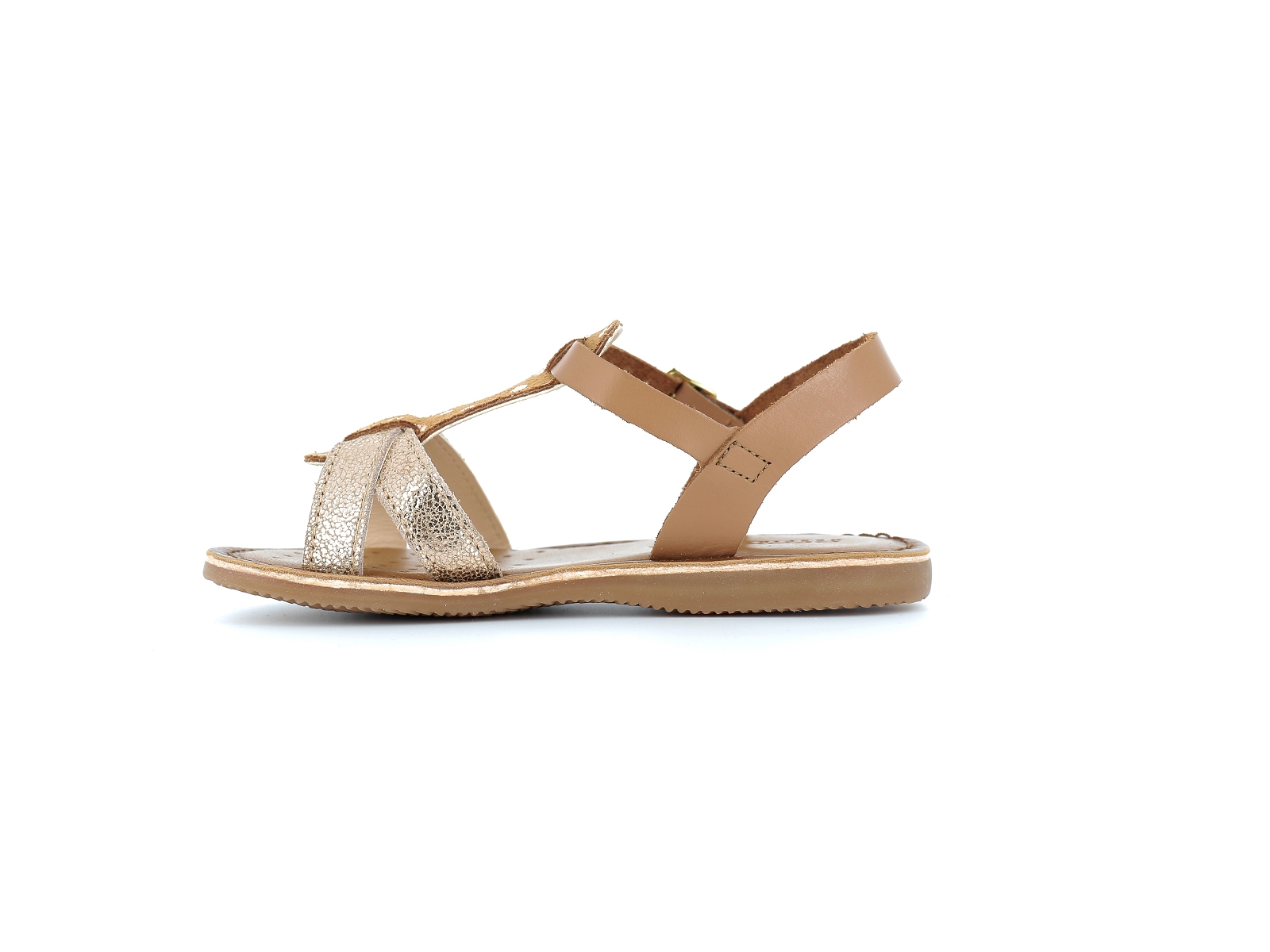 Geox-J EOLIE GIRL J45BSE Matières combinées Miel or