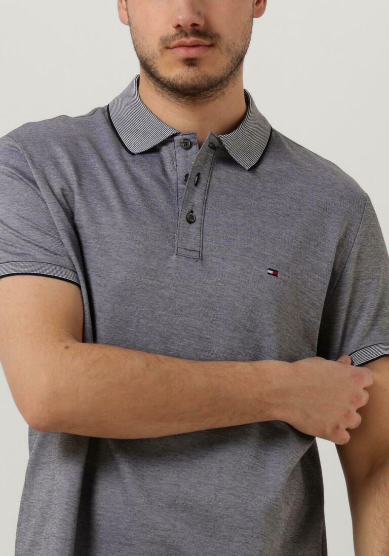 TOMMY HILFIGER antraciet tommy hilfiger polo oxford logo collar reg polo