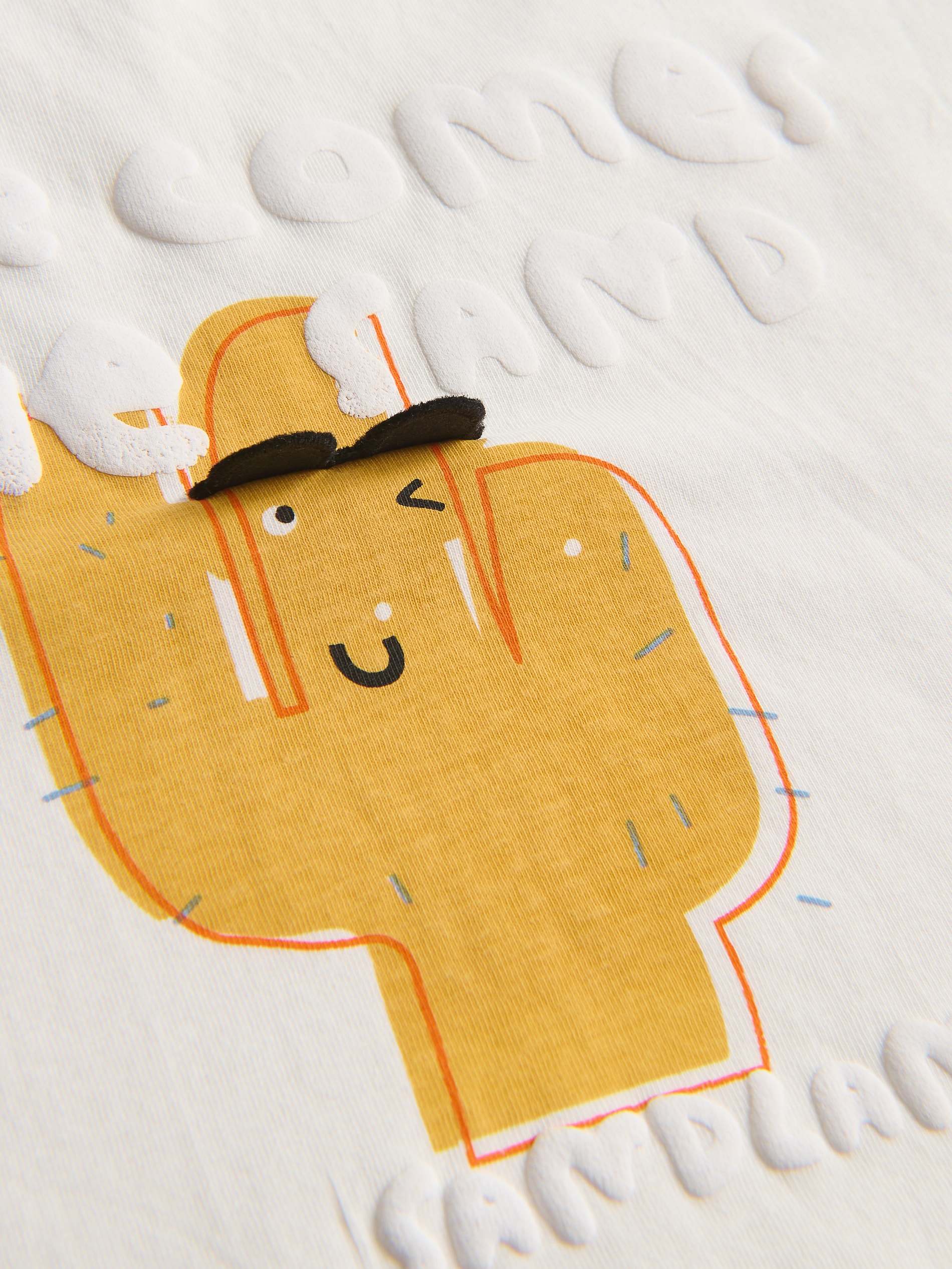 T-Shirt aus Baumwolle mit Stickerei