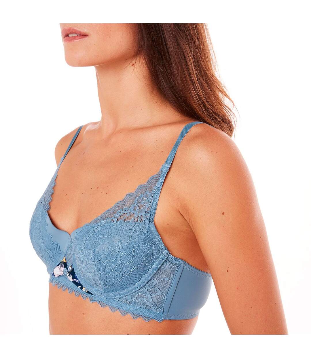 Soutien-gorge coques moulées bleu Oh La La