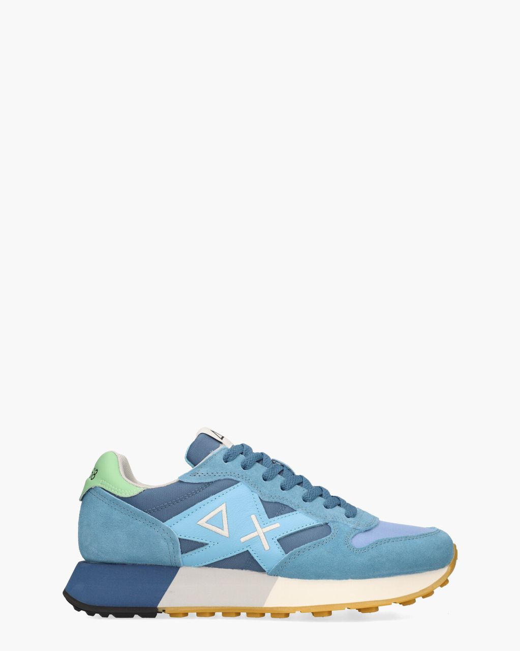 SUN68 Jaki 2.0 Bicolor Turquoise/Blauw Herensneakers