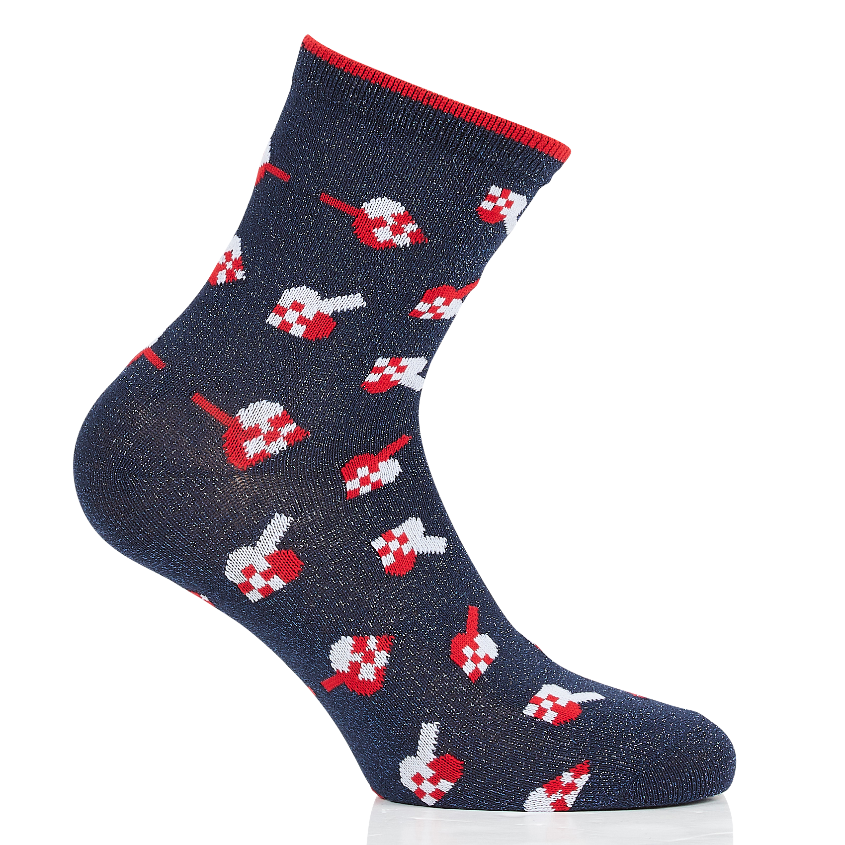 Lot de 4 chaussettes à imprimé| Gris