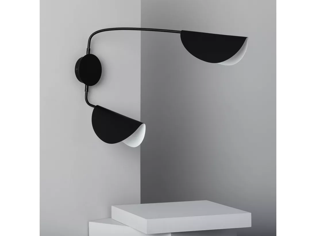 Lampe Murale Orientable Métal Sendai Noir