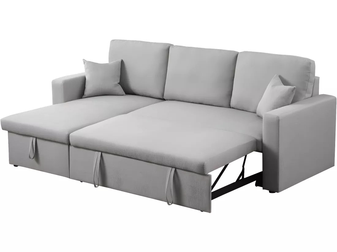 Canapé d'angle convertible/ réversible avec coffre 