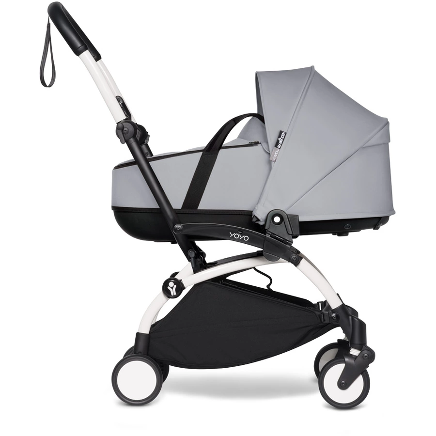 BABYZEN Kinderwagen YOYO2 0+ White mit Liegewanne Stone