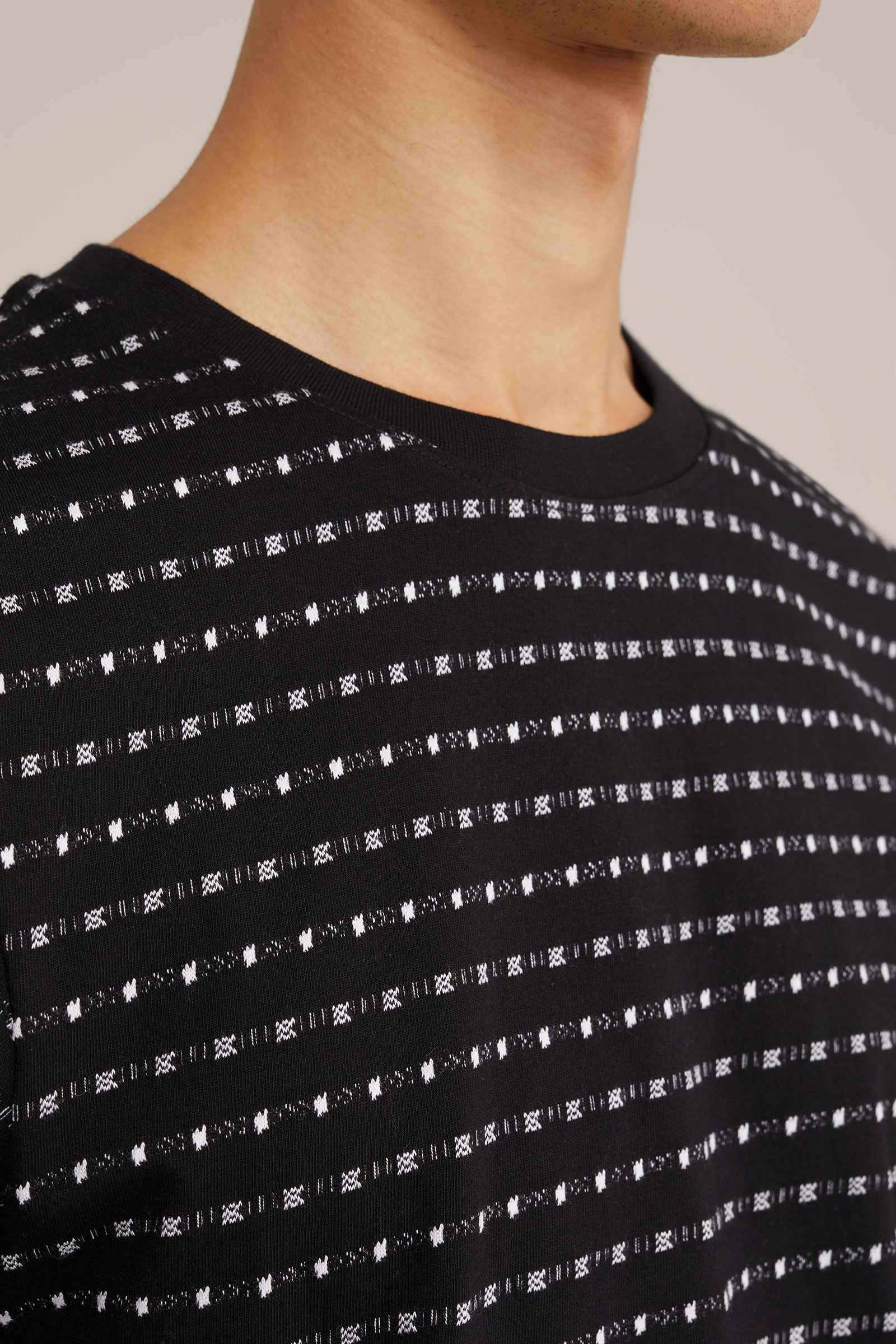 T-shirt met dessin WE Fashion Zwart