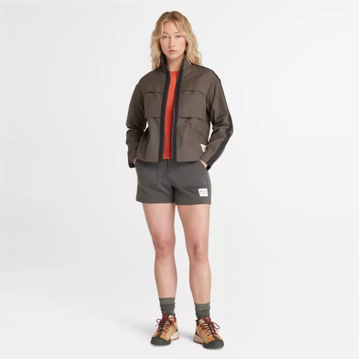 Blouson Timberland  x Icebreaker en mérinos et coton pour femme en gris foncé