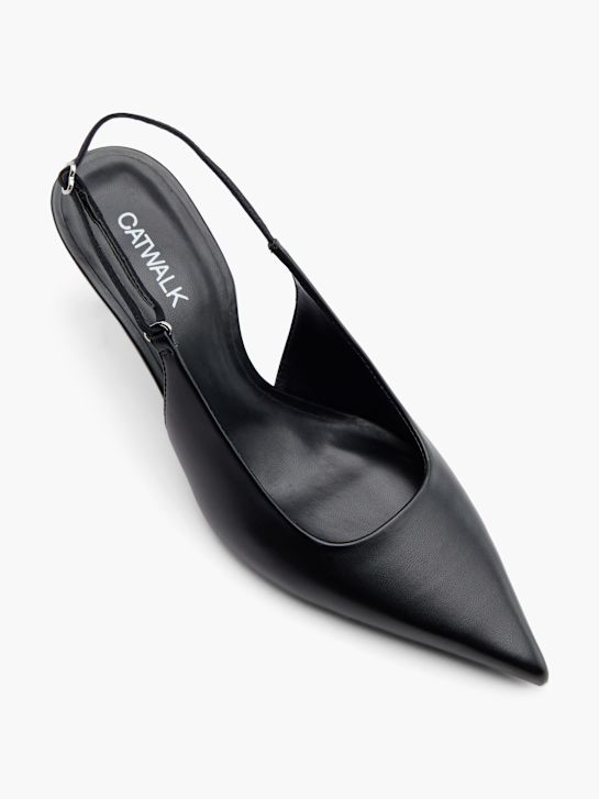 Catwalk Slingpumps Schwarz