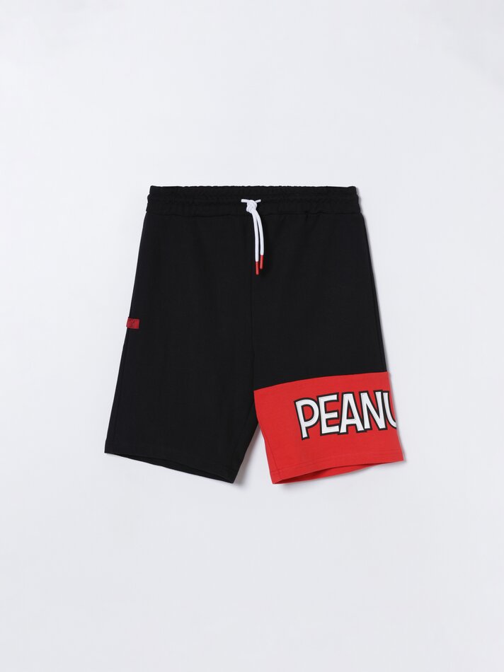 Bermuda com estampa Peanuts™ - Cinza Antracite