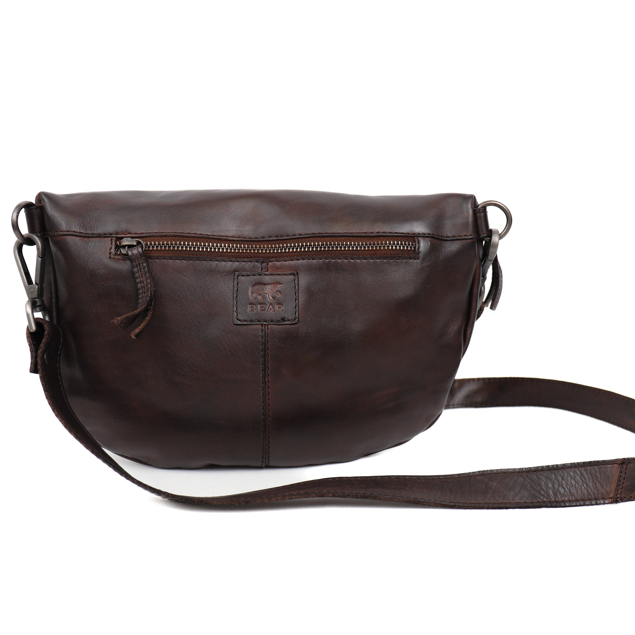 Crossbody/heuptas 'Maiky' bruin Donkerbruin