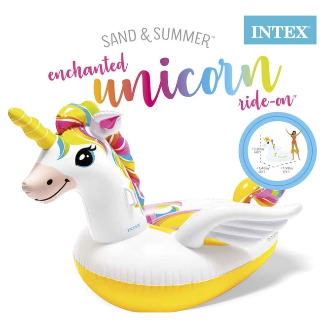 Intex - Schwimmtier - Einhorn - ca. 201 x 140 x 97 cm