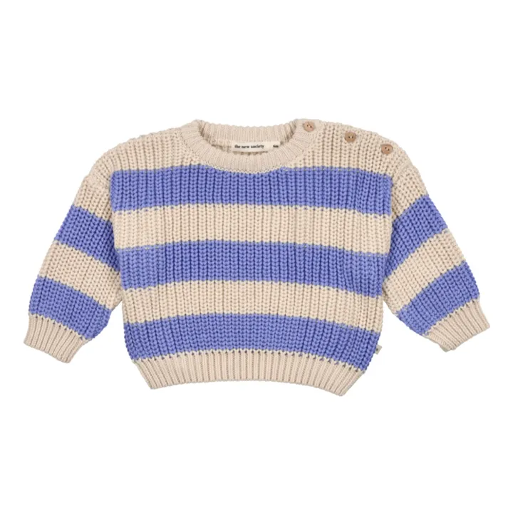 the new society Pull Myra Baby Coton Bio | Bleu