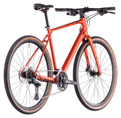Vélo Fitness Cube Nulane Pro Shimano Cues 10V 700 mm Orange Rouge Fire 2025