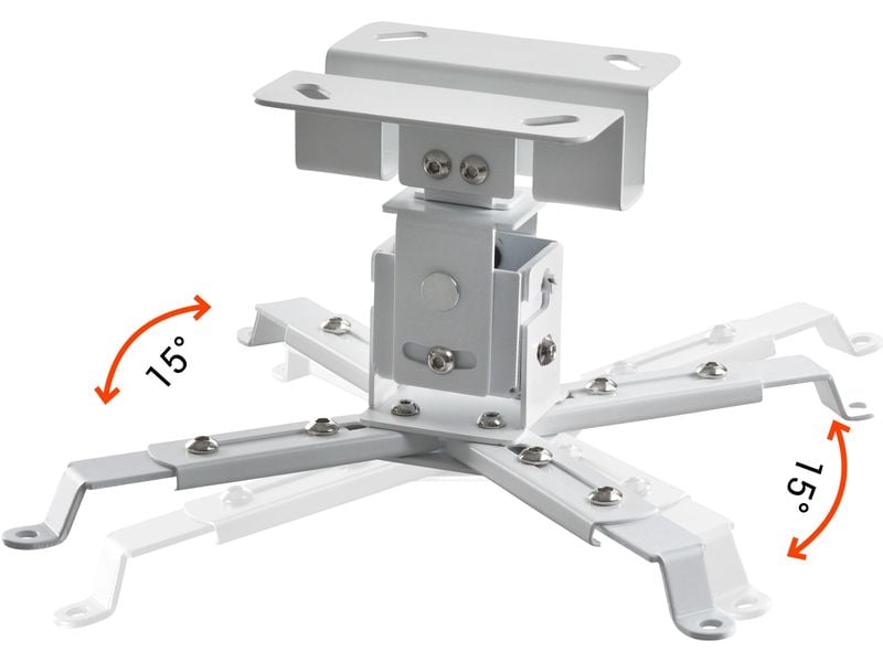 Celexon Deckenhalterung MultiCel1200 Weiss Universaldeckenhalterung für Projektoren