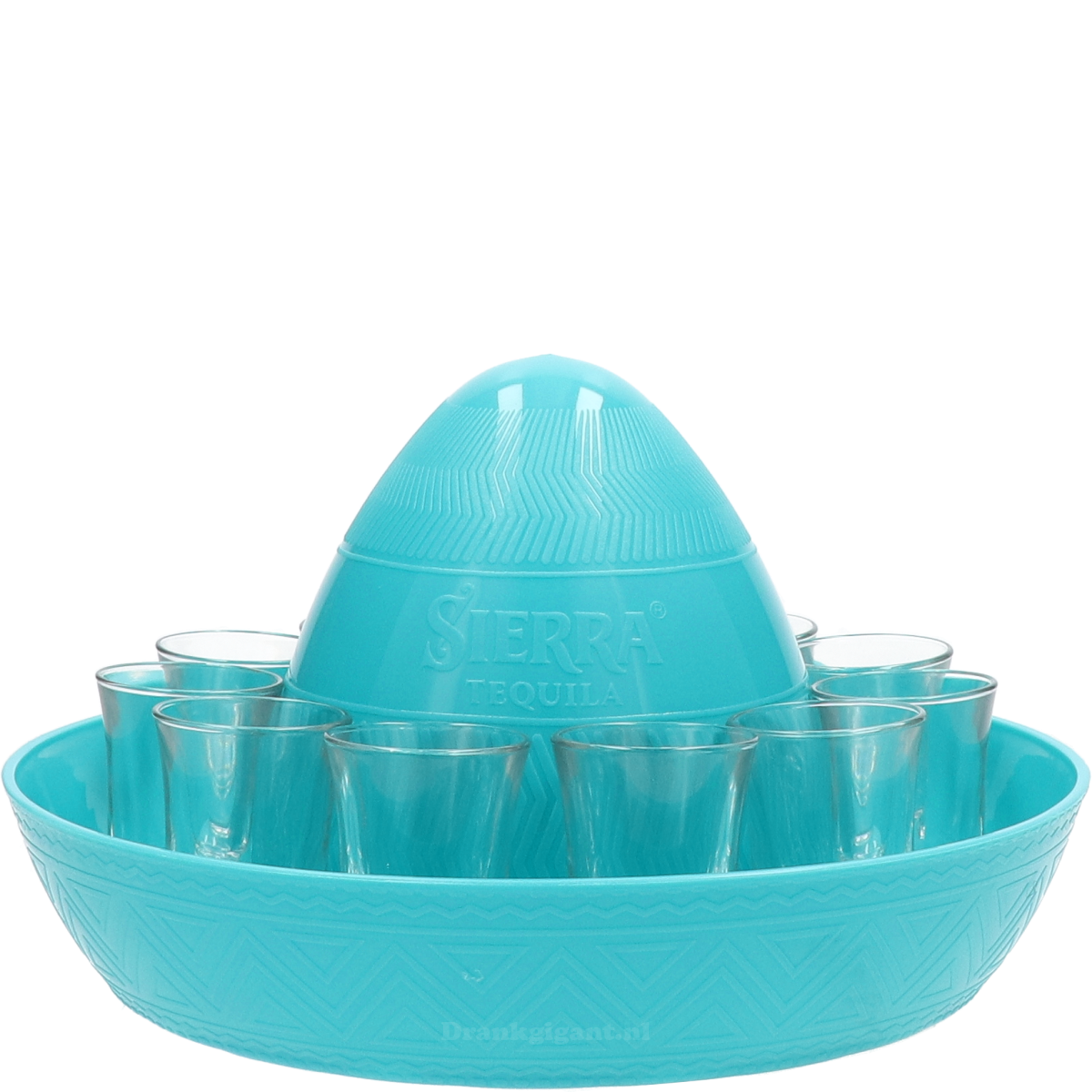 Sierra Tequila Sombrero Dienblad Met Shotglazen XL Op=Op