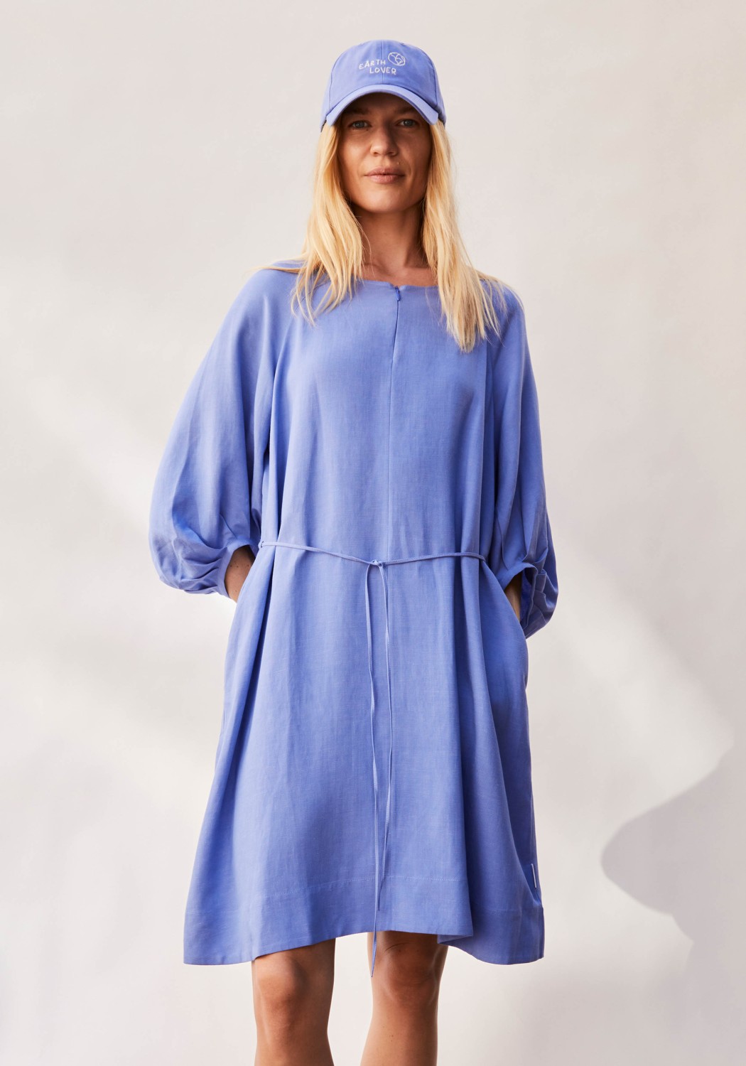 Armedangels Webkleid Atessaa Lino Blue Bloom