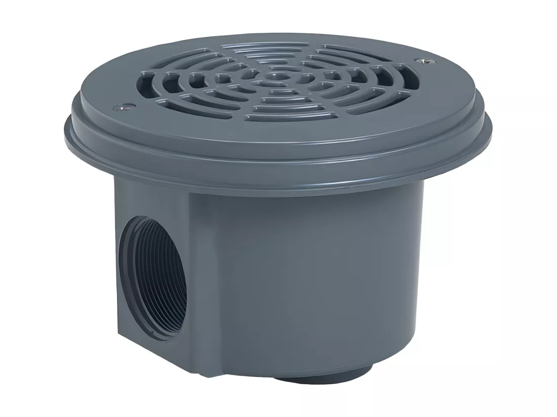 Lot de 2 bondes de fond à visser Gris Foncé (liner) - Hayward