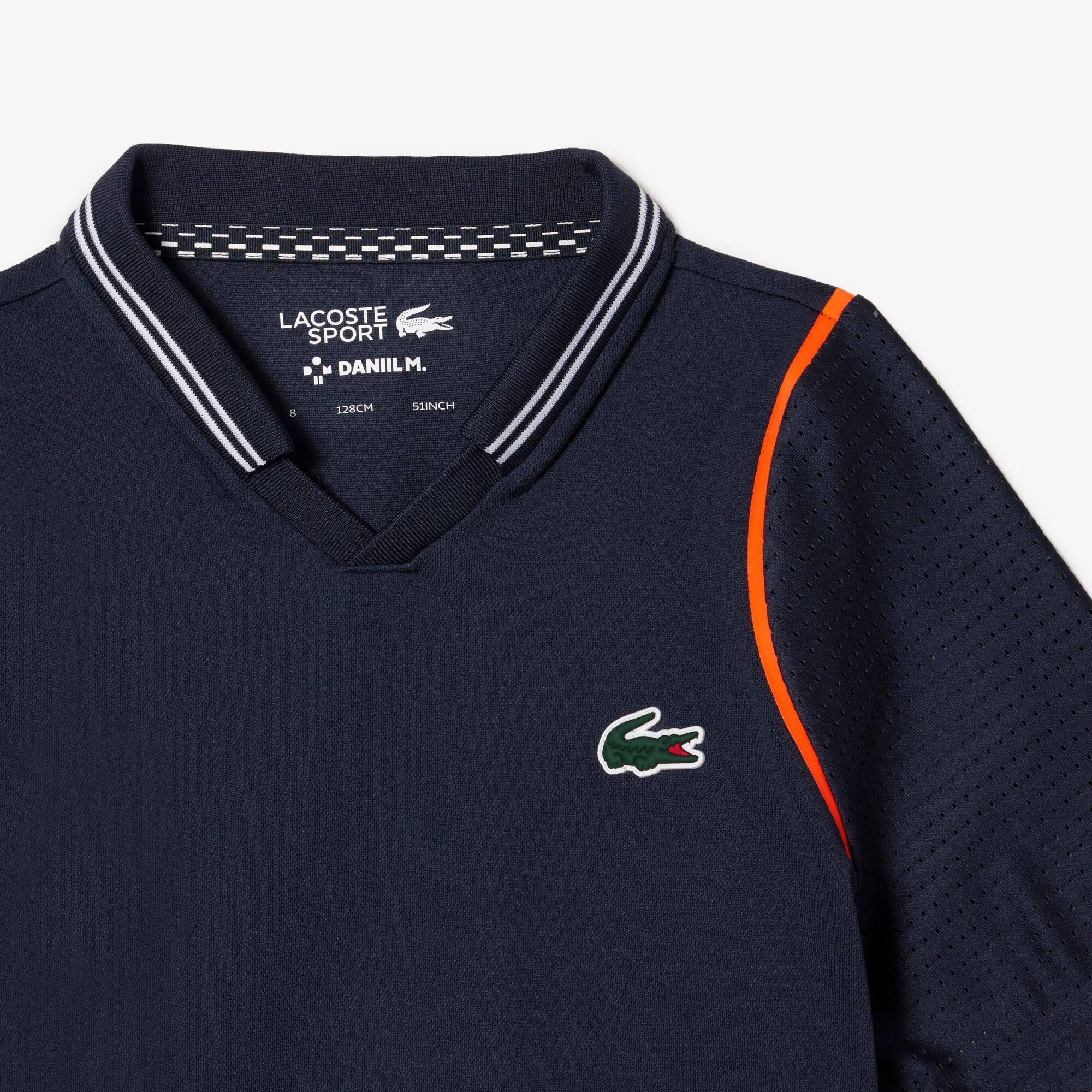 Jungen LACOSTE TENNIS x Daniil Medvedev Ultra-Dry-Poloshirt Poloshirts - Blau - Lacoste - Jungen