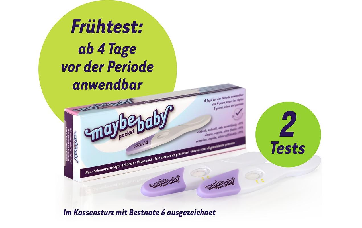 Schwangerschaftstest Pocket Frühtest 2er PackSchwangerschaftstest Pocket Frühtest