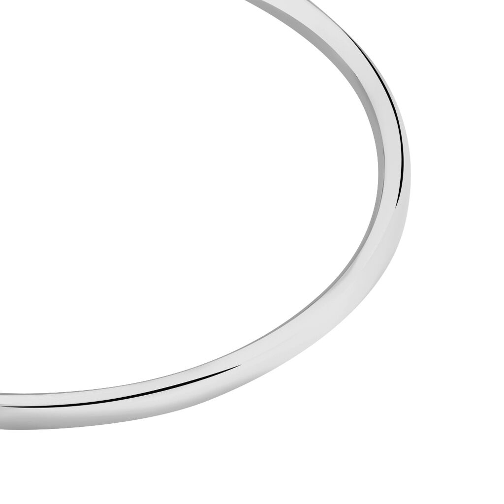 Bracelet Jonc Tabata Argent Blanc
