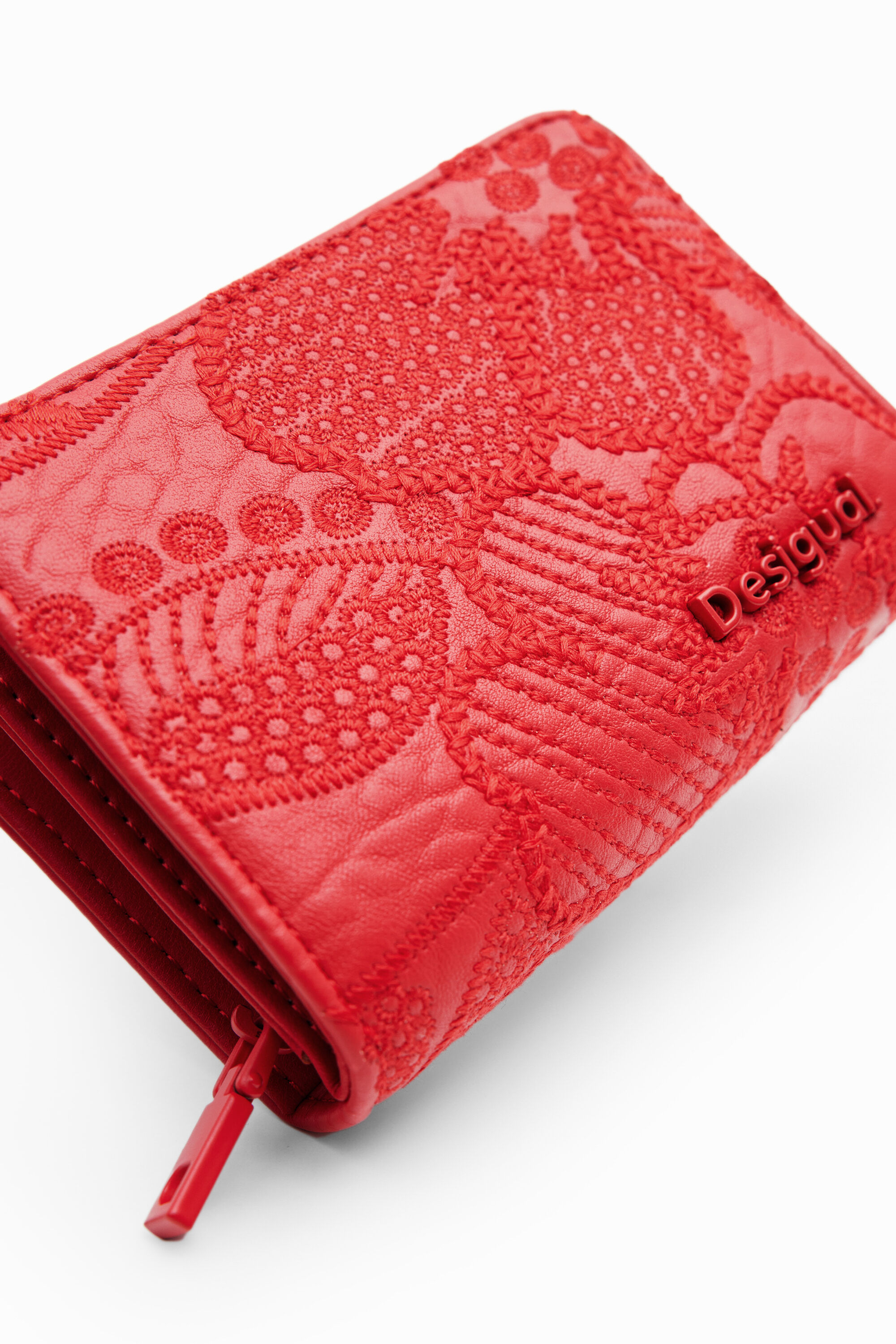 Cartera S bordada flores