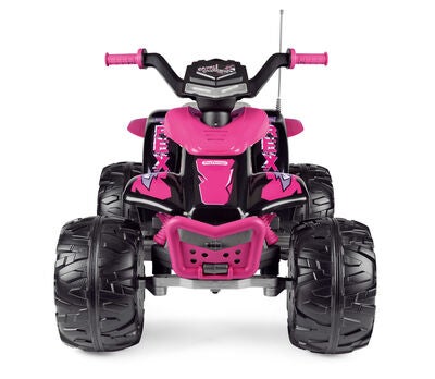 PegPérego Corral T-Rex Firhjuling 330W, Rosa/Svart