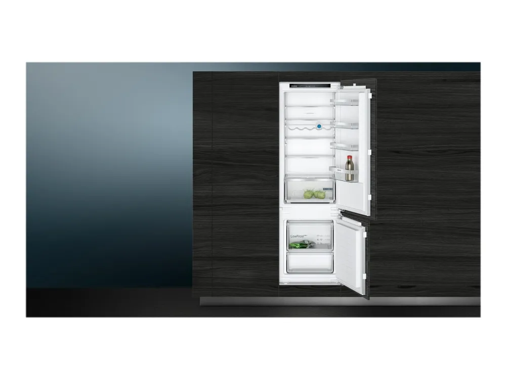 Siemens iQ300 KI87VVFE1 - Køleskab/fryser - bund-fryser - til indbygning - niche - bredde: 56 cm - dybde: 55 cm - højde: 177.5 cm - 270 liter - Klasse E