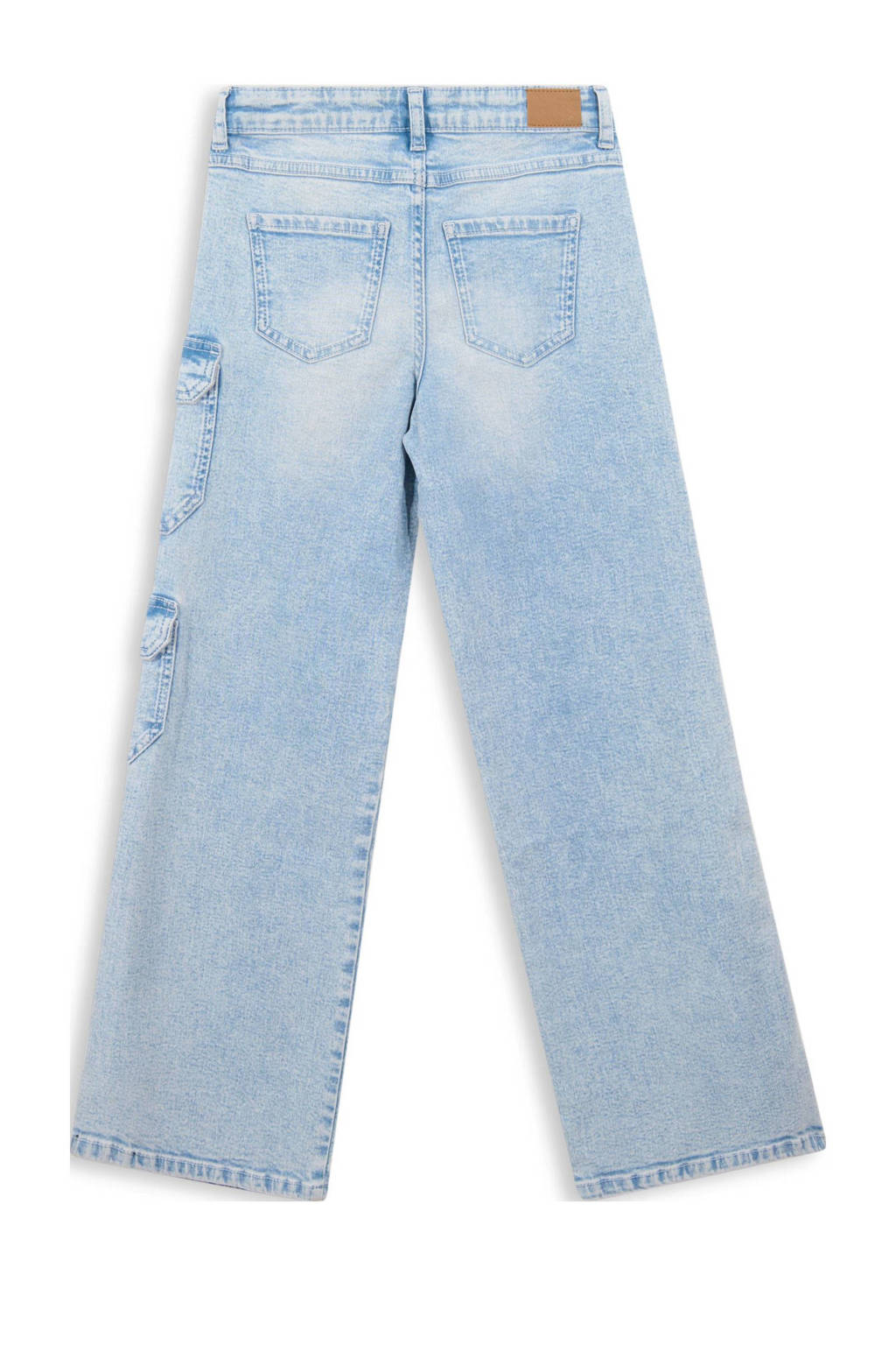 Shoeby wide leg regular waist jeans light blue denim