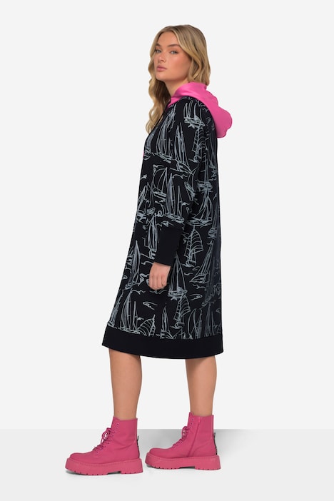 Sweatkleid, allover Print