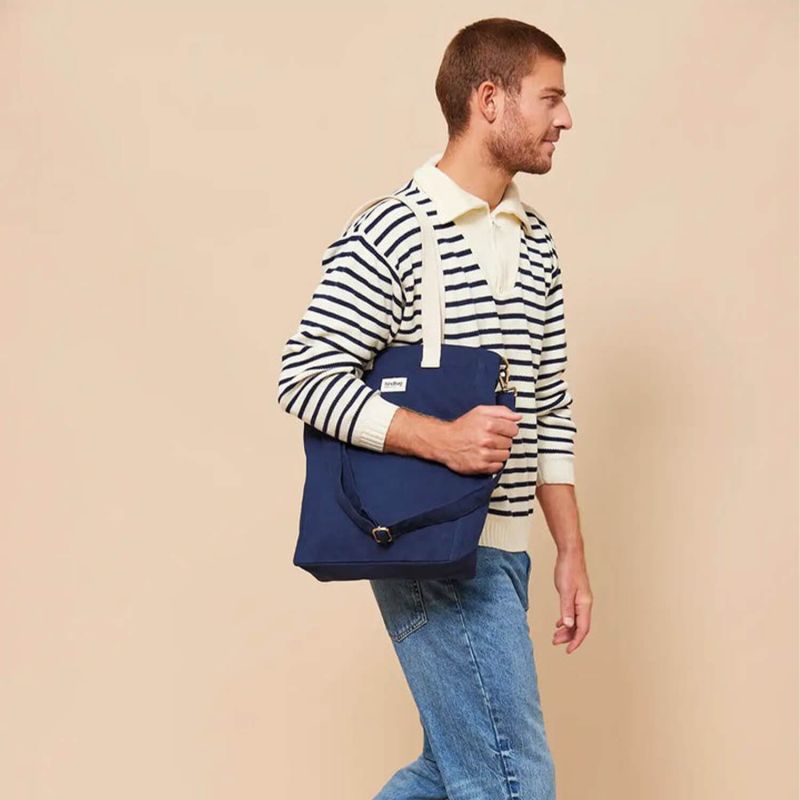 Sac shopping Paul 38cm Navy Blue