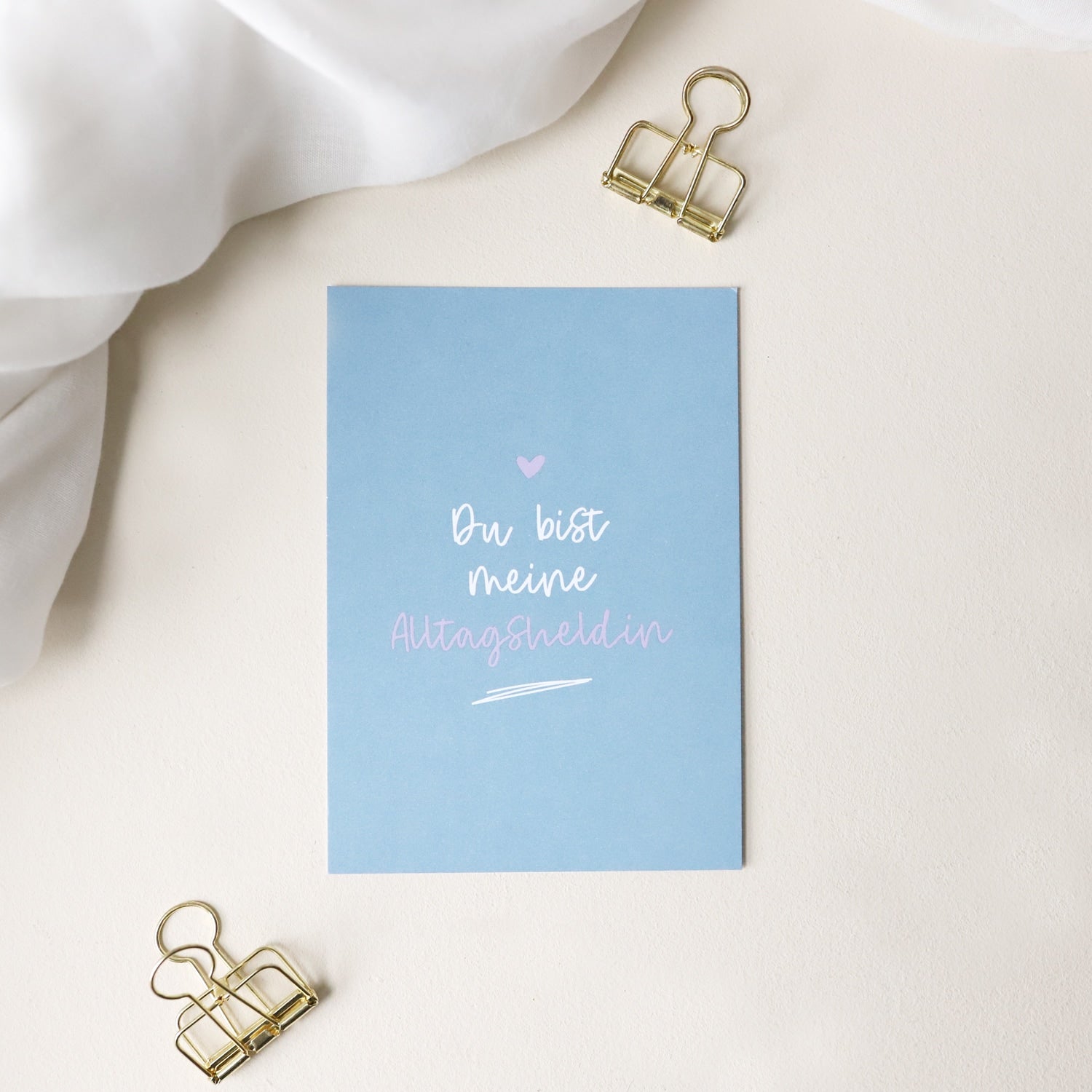 Postkarte „Alltagsheldin