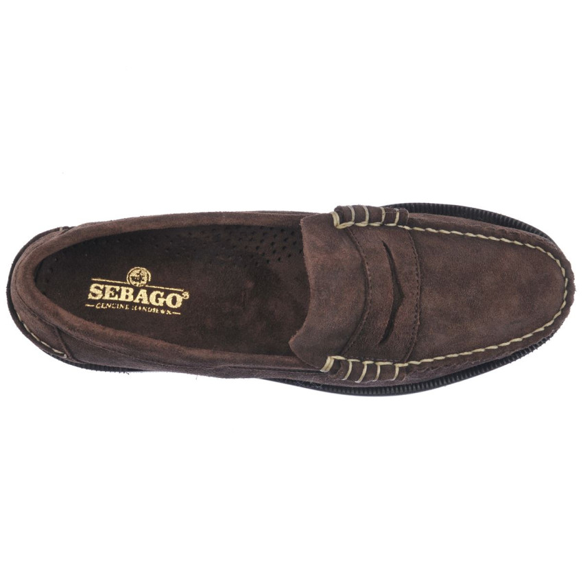 CLASSIC DAN FLESH OUT Dark Brown MOCASSIN-Mocassin pour homme en cuir pleine fleur