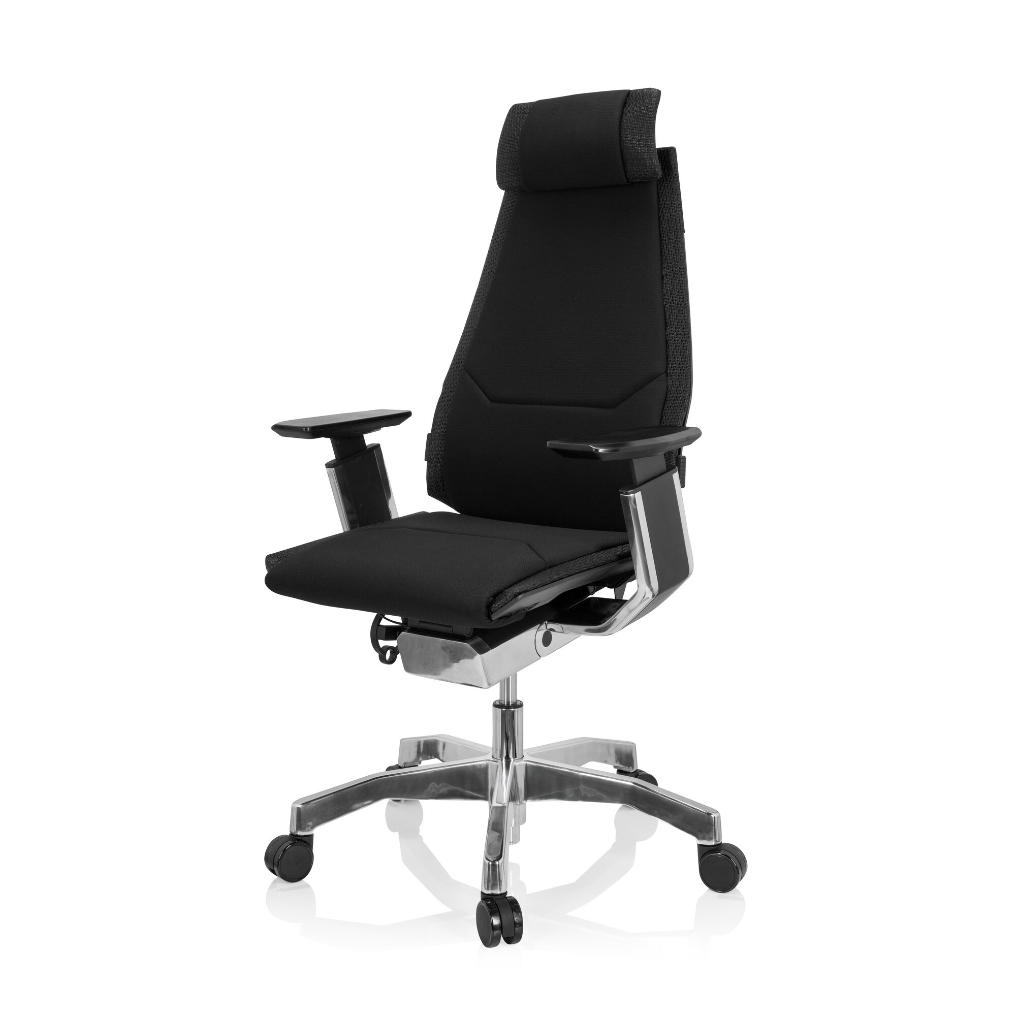 High End Bürostuhl GENIDIA PRO Stoff mit Armlehnen hjh OFFICE