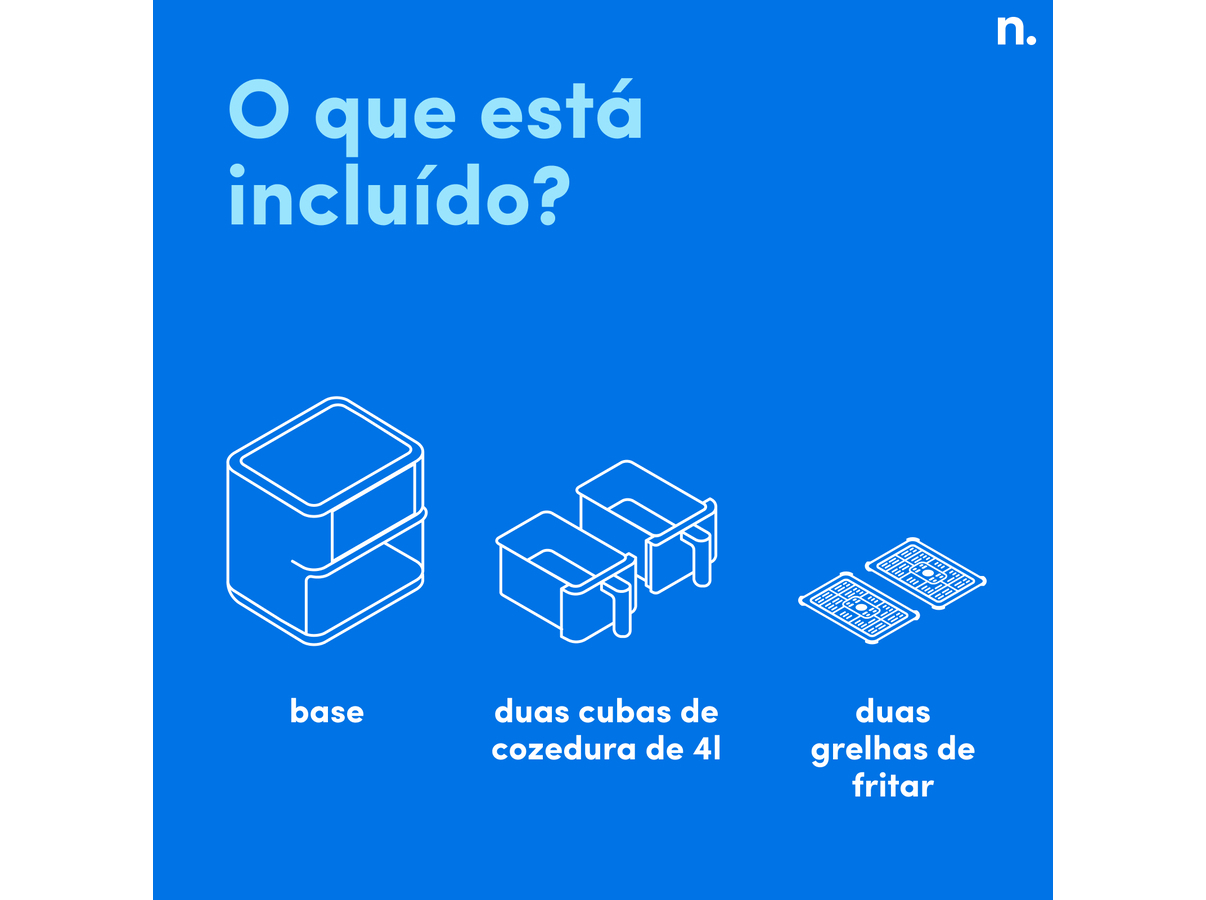 FRITADEIRA SEM ÓLEO AIRFRYER NUTRIBULLET NBA081B 8L