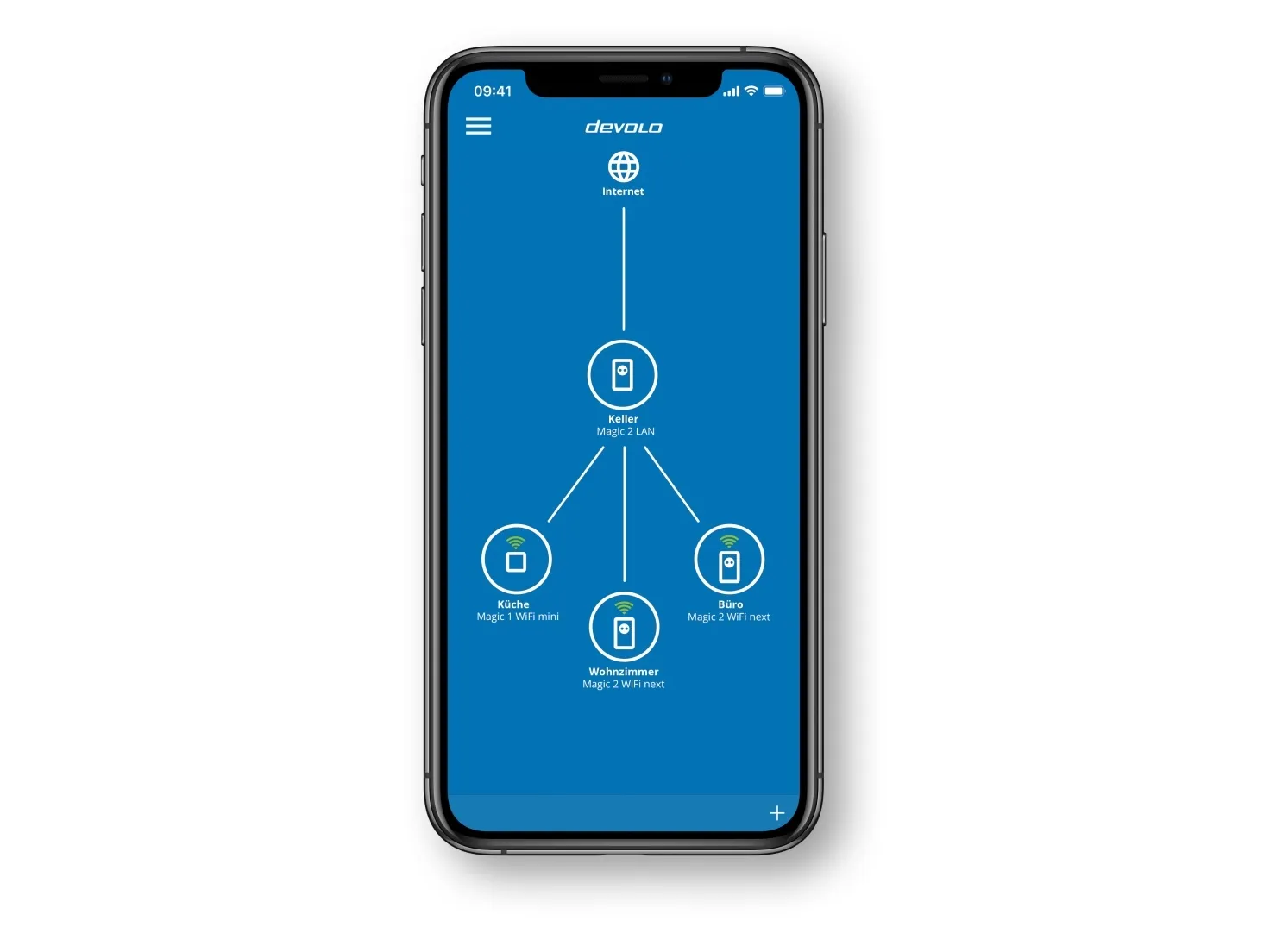 devolo Magic 1 WiFi mini - Multiroom Kit - bro - - HomeGrid - Wi-Fi - 2,4 GHz - kan sluttes til vægstik (pakke med 2)