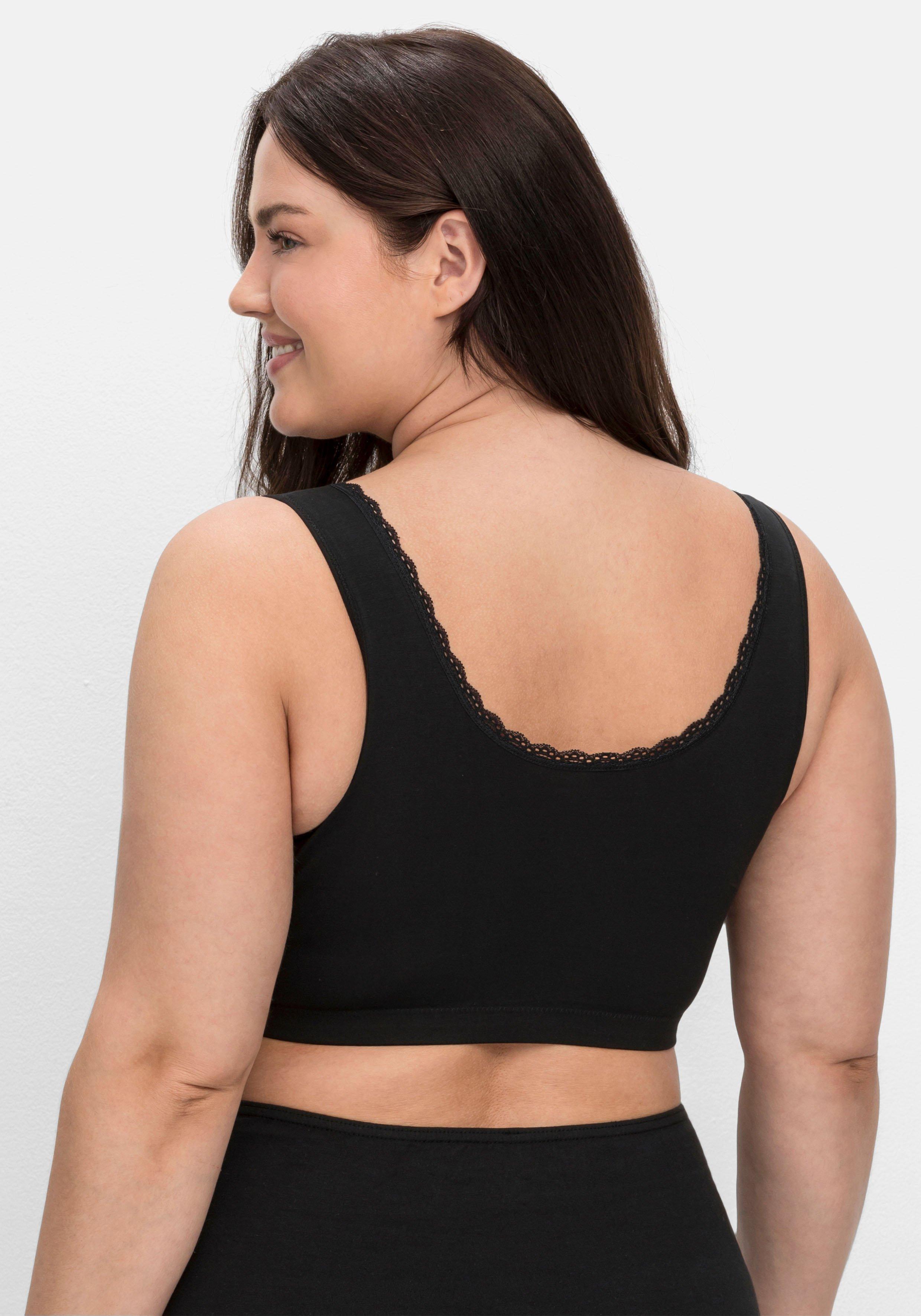 Doppelpack Bustiers mit Spitzenbesatz