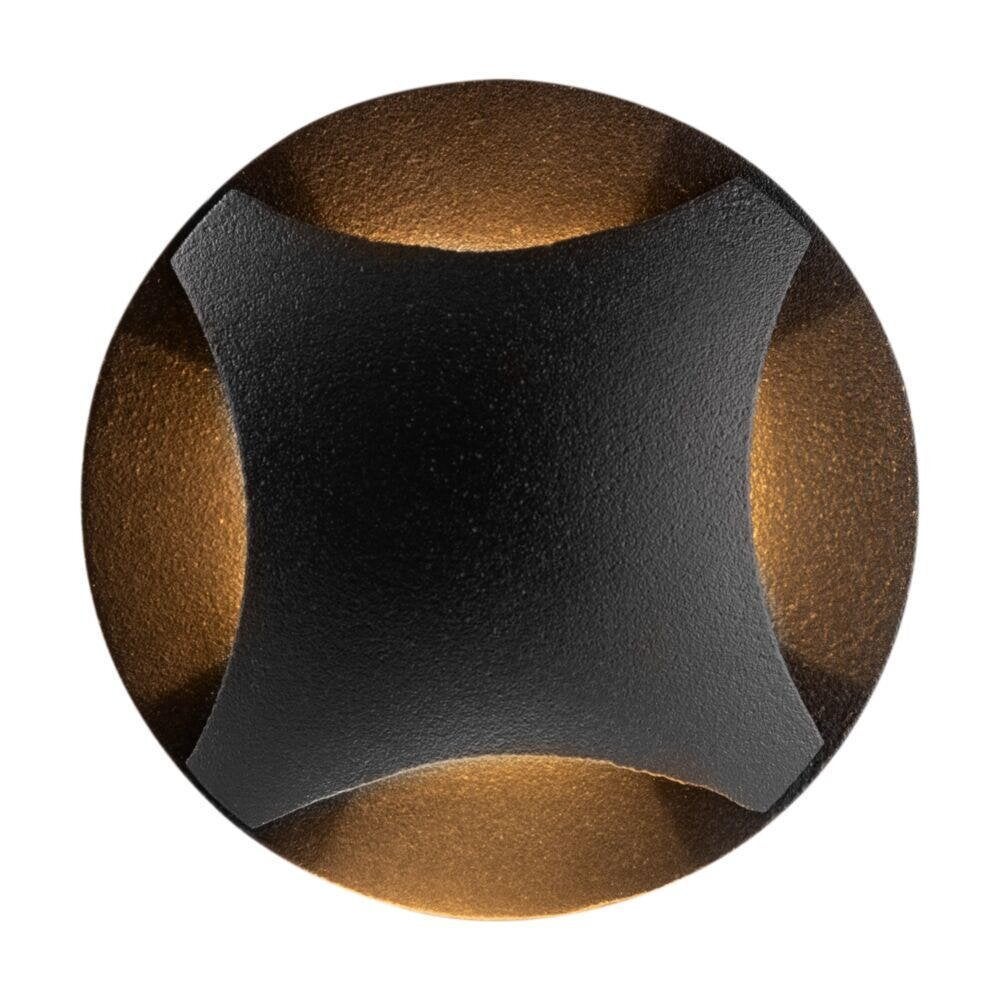 LED inbouw vloerspot Biscotti in zwart 3W 60lm IP65 3000K