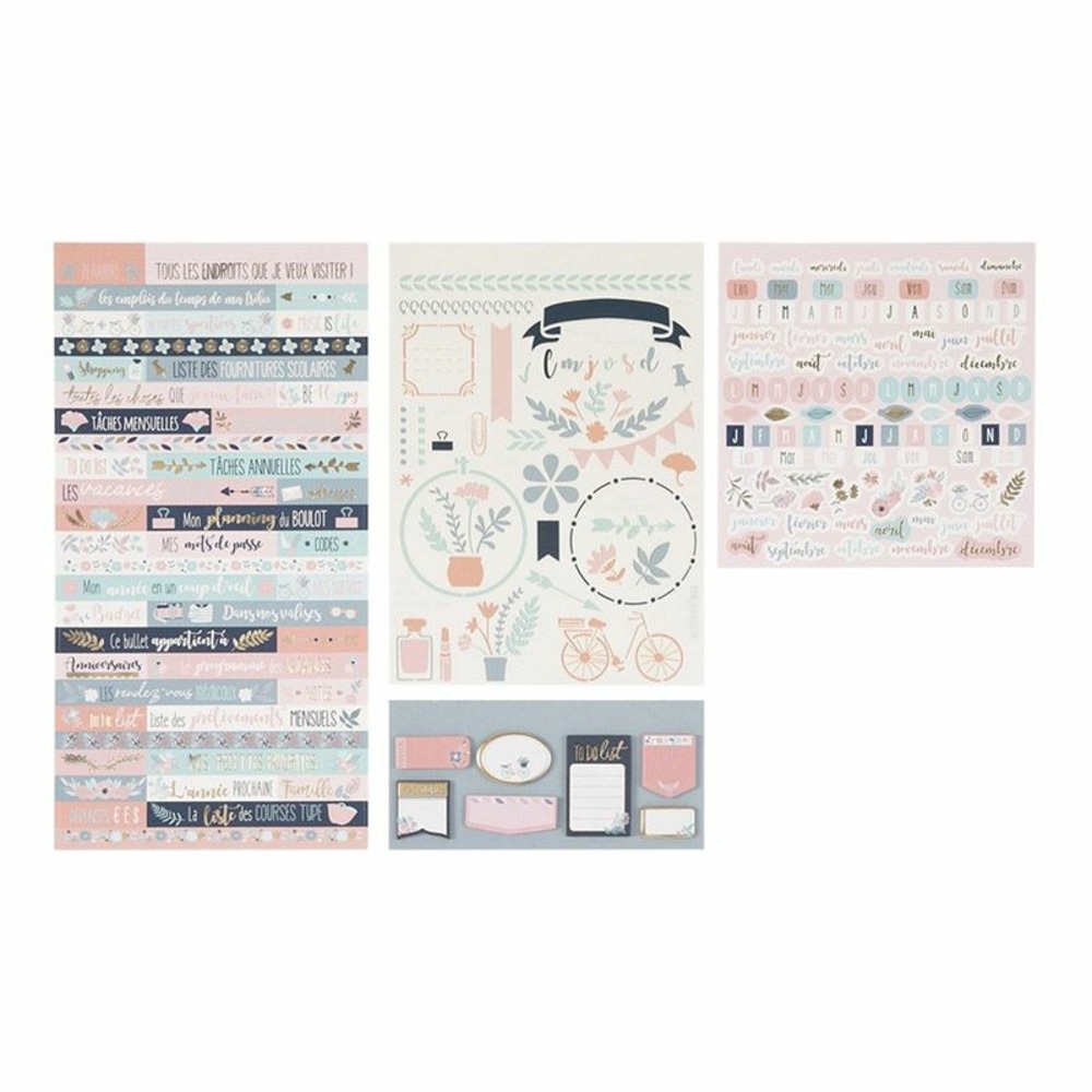 Kit de décoration agenda - fleurs